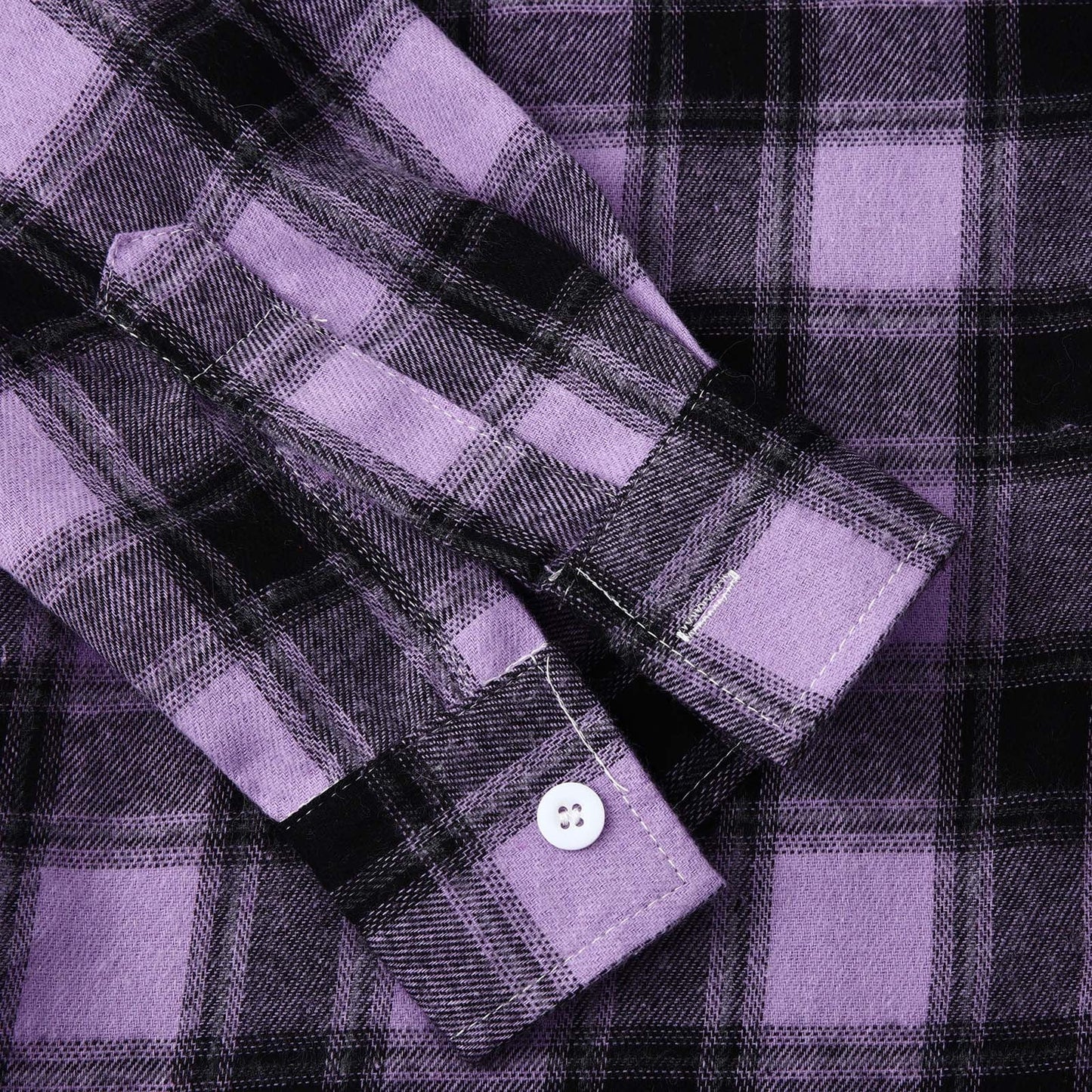 Men'S Casual Plaid Flannel Jacket with Hoodie Lightweight Fall Winter Long Sleeve Button down Plaid Flannel Hooded Shirt Purple XL