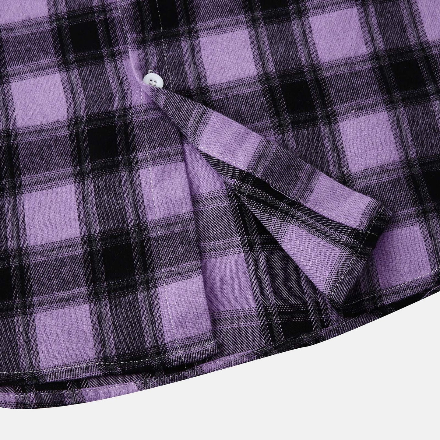 Men'S Casual Plaid Flannel Jacket with Hoodie Lightweight Fall Winter Long Sleeve Button down Plaid Flannel Hooded Shirt Purple XXL