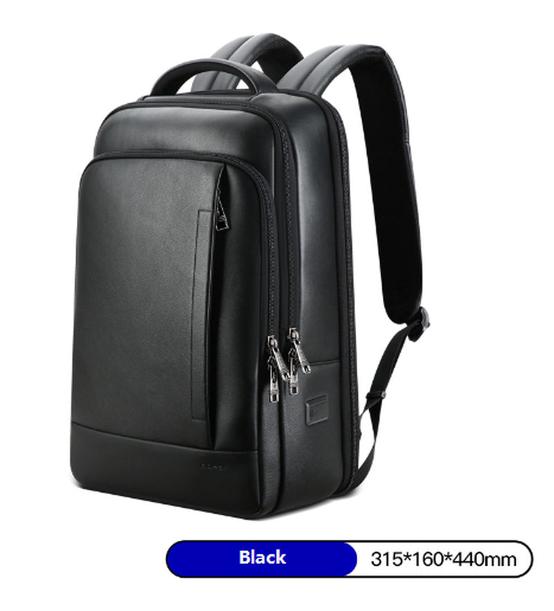 Backpack Leather Backpack Men'S Business Trip First Layer Leather Backpack Computer Bag