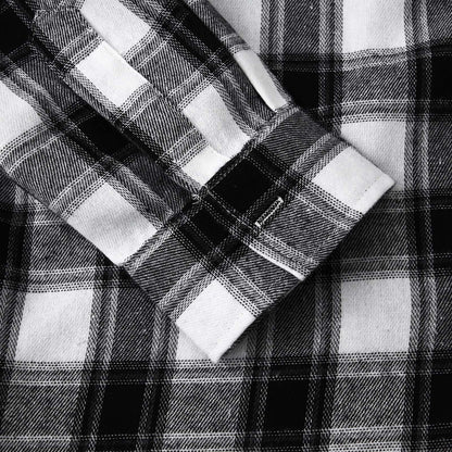 Men'S Casual Plaid Flannel Jacket with Hoodie Lightweight Fall Winter Long Sleeve Button down Plaid Flannel Hooded Shirt Gray XL