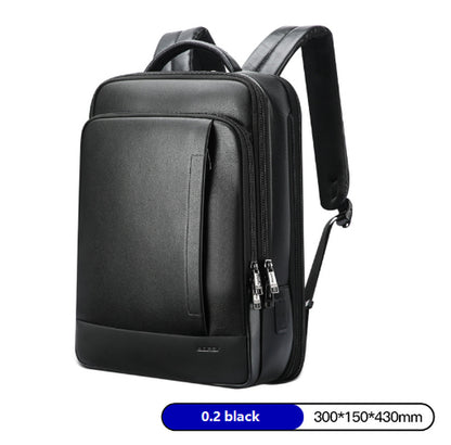 Backpack Leather Backpack Men'S Business Trip First Layer Leather Backpack Computer Bag
