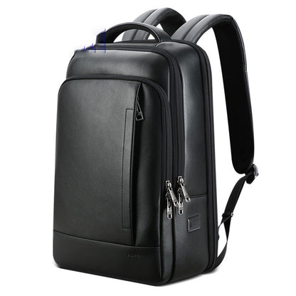 Backpack Leather Backpack Men'S Business Trip First Layer Leather Backpack Computer Bag